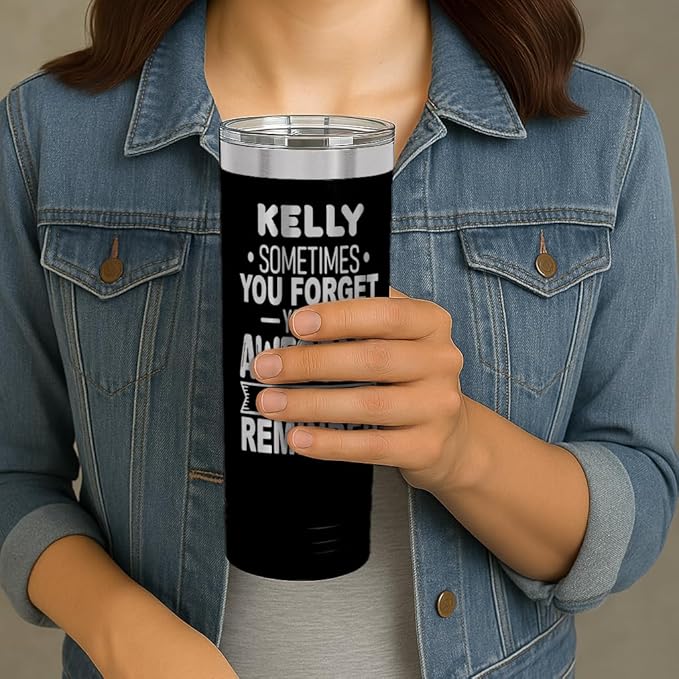Personalized Inspirational Tumbler, Inspirational Gifts for Men Dad Father Wife Sister Women, Custom Birthday For Him Her, Customized You?셱e Awesome Tumbler, Teacher Coworker Gifts 22oz Black