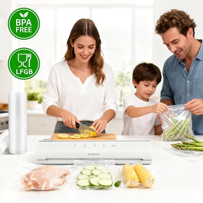 Vacuum Sealer Rolls 2 Pack, 11??x 16??Vacuum Seal Bags for Food Storage Saver, BPA-Free Food Saver Bags Rolls for Freezer, Meal Prep & Sous Vide Cooking