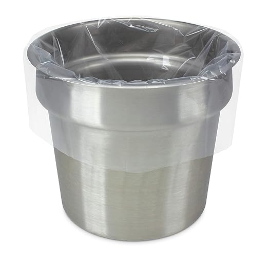 PanSaver Low Temperature Liners for Easy Clean Up - Disposable Buffet Pan Liners, Ovenable up to 220F - Clear (6 & 7 Quart Round - 15 x 15 IN)