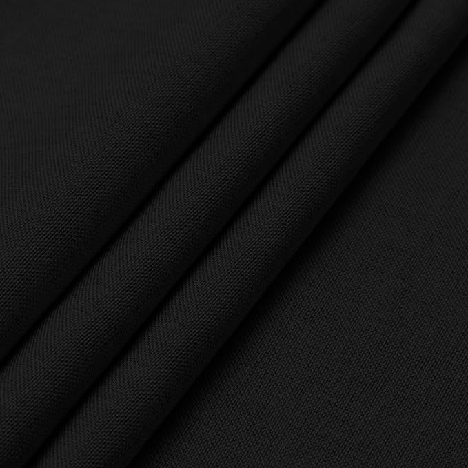Easy-Going Faux Linen Waterproof Spill-Proof Tablecloth Stain Resistant Rectangle Table Cloth Wrinkle Free Decorative Fabric for Kitchen, Dining, Party, Weddings, Restaurants (52x70 in, Black)