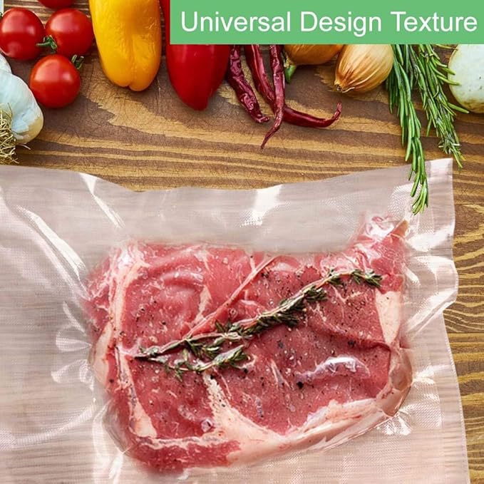 O2frepak 150 Count Vacuum Sealer Bags 50 of Each Size 50 Pint 6"X10",50 Quart 8"X12"and 50 Gallon11"X16" BPA Free Sous Vide Seal a Meal Vaccume Seal Pre-Cut Combo Pack Bag