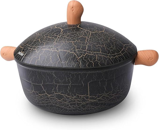 Bionic Turtle Design Nonstick Ceramic Dutch Oven Pot with Lid (6 qt, 10.2"), Non Toxic,PFAS & PFOA Free, Dishwasher Safe, Compatible with All Stovetops, Durable Cookware for Home Cooking