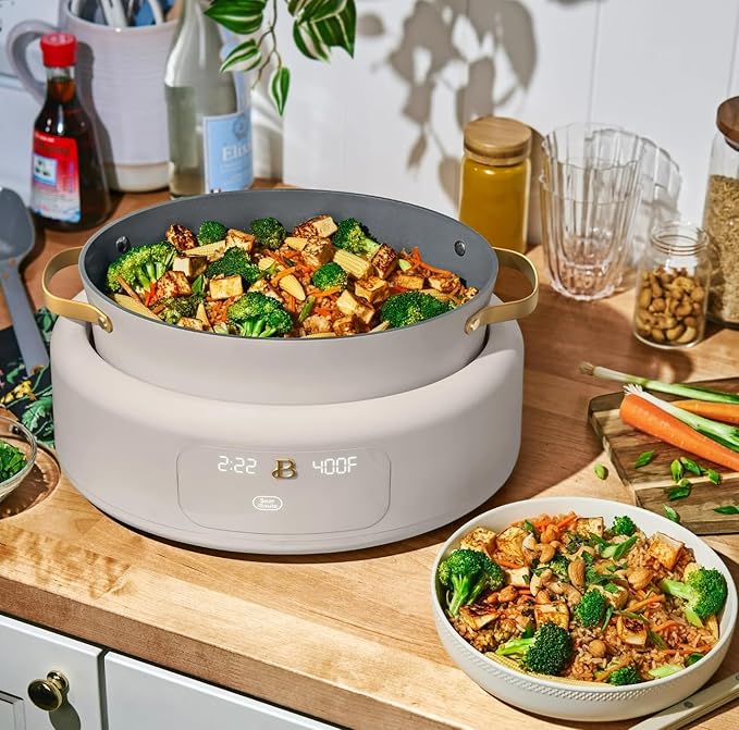 Beautiful 10-in-1 6 Qt Multi-Cooker with LED Digital Display ??Multi-Function Appliance for Rice, Steam, Slow Cook, Sear, Roast & Daily Meals, Nonstick Pot, Space-Saving Solution for Kitchen Cooking