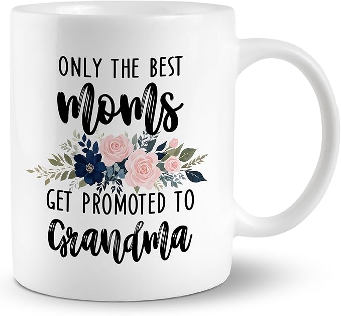 Promoted to Grandma Mug, Grandma Coffee Cups Ceramic, Grandma Coffee Mug, New Grandma Gifts, First Time Grandma Gifts, Soon to Be Grandma Gifts, Grandma Coffee Mug Gifts for Promoted to Grandma