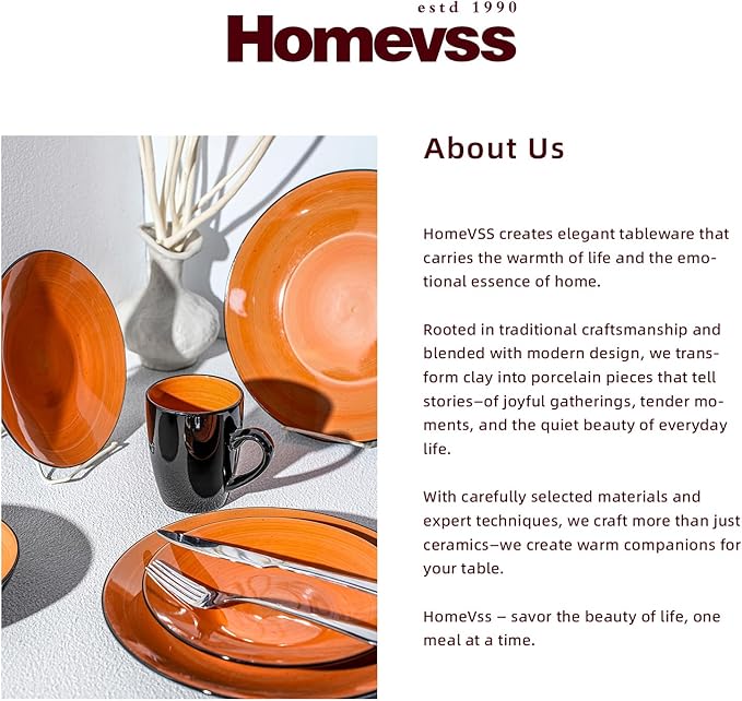 Stoneware Sonoma 16pc Dinnerware Set, Black + Speckled Spin Wash Orange