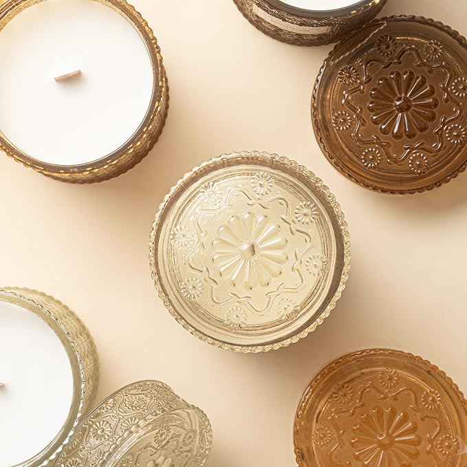LA JOLIE MUSE Vanilla Bomb Candle| Vanilla, Lemon Zest & Patchouli |19 oz Large Wooden Wick | Natural Soy Wax | 90 Hours Clean Burn | Gift-Ready for Hosts | Seasonal Home D챕cor