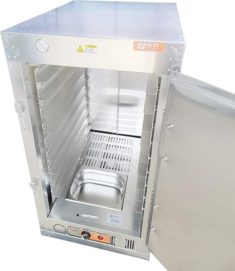 HeatMax 4 Foot Commercial Electric Food Warmer Holding Cabinet for Full Size Sheet Pans, Churches, Schools, Catering, Fully Assembled, Made in USA with Service and Support, 120V Plug