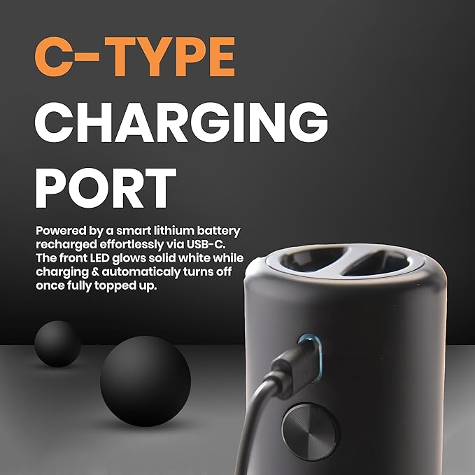 Electric Salt & Pepper Grinder Set 110mL Capacity ??Automatic Battery Operated Shakers, 5-Level Adjustable Coarseness, 1 Touch Operation, Type C Charging