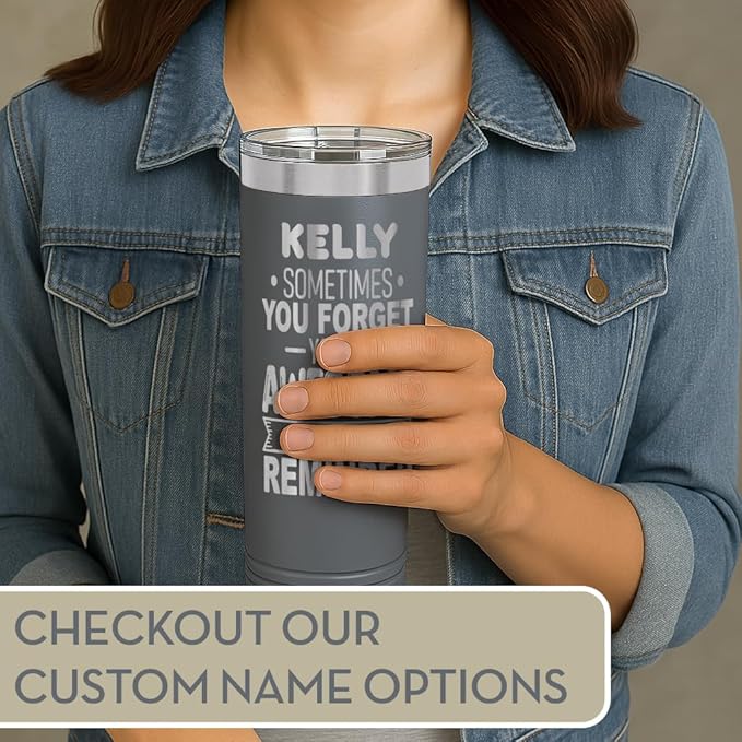 Spotted Dog Company Inspirational Tumbler, Inspirational Gifts for Men Dad Father Wife Sister Women, Birthday For Him Her, You?셱e Awesome Tumbler, Teacher Coworker Gifts 22oz Gray