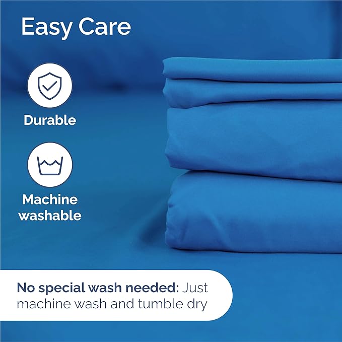 King 6 Piece Sheet Set - Cooling & Breathable Bed Sheets - Hotel Luxury Bed Sheets for Women, Men, Kids & Teens - Bedding with Deep Pockets & Easy Fit - Soft and Wrinkle Free - King Royal Blue Sheets