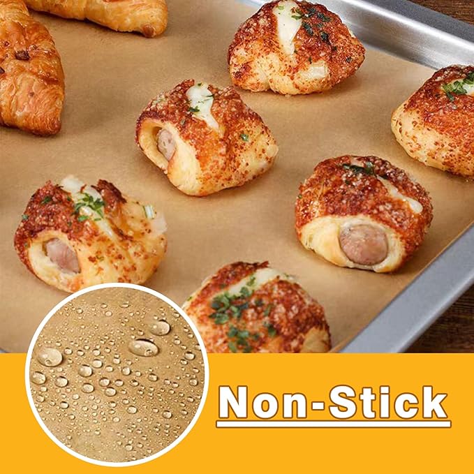 Air Fryer Paper Liners, 100 PCS Unbleached Parchment Paper Air Fryer Liners Disposable Compatible with BLACK+DECKER 8-Slice Extra Wide Convection Toaster Oven, 13" X 7"