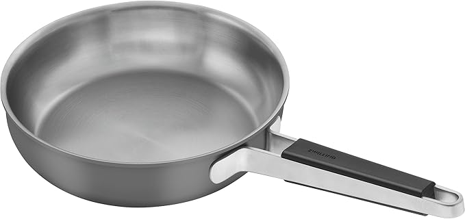 ZWILLING Pure 9.5-inch Stainless Steel Fry Pan, Grey