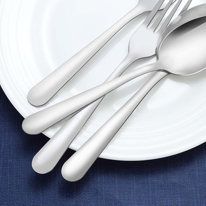 36-Piece Dinner Forks Set, Funnydin 7.1" Inches Stainless Steel Forks Silverware, Durable Table Forks Set, Use for Home, Kitchen and Restaurant - Mirror Polished, Dishwasher Safe
