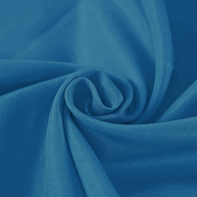 Cupuamon 70 inch Round Tablecloth Washable Polyester Table Cloth Decorative Table Cover for Wedding Party Dining Banquet（70 inch, Mediterranean Blue）