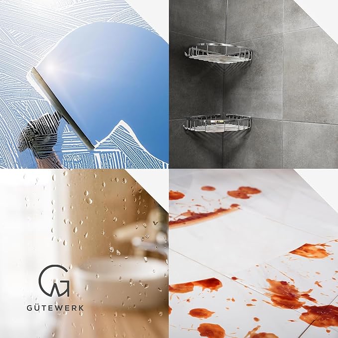 G횥TEWERK 2횞 Microfibre Cloths ??Accessory for 11" Squeegee ??Lint-Free, Streak-Free Cleaning for Car, Home, Kitchen, Windows & Glass ??Cloths Only, Squeegee NOT Included