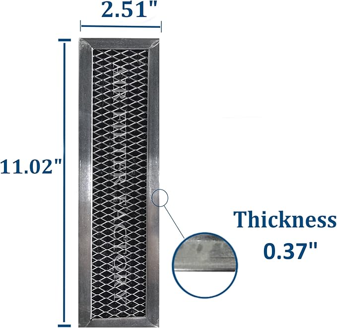Air Filter Factory Charcoal Filter JX81D Replacement For GE Microwave Oven Charcoal Carbon Filters 2-Pack