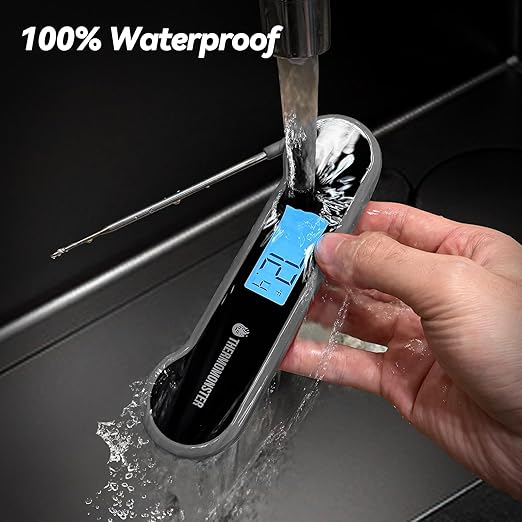 0.5 Sec Instant Read Meat Thermometer Digital with 짹0.5??Precision, Food Thermometer for Cooking Kitchen Gadgets, Oven Grill Candy BBQ Essentials Accessories, Gifts for Him Dad Men Birthday, Grey