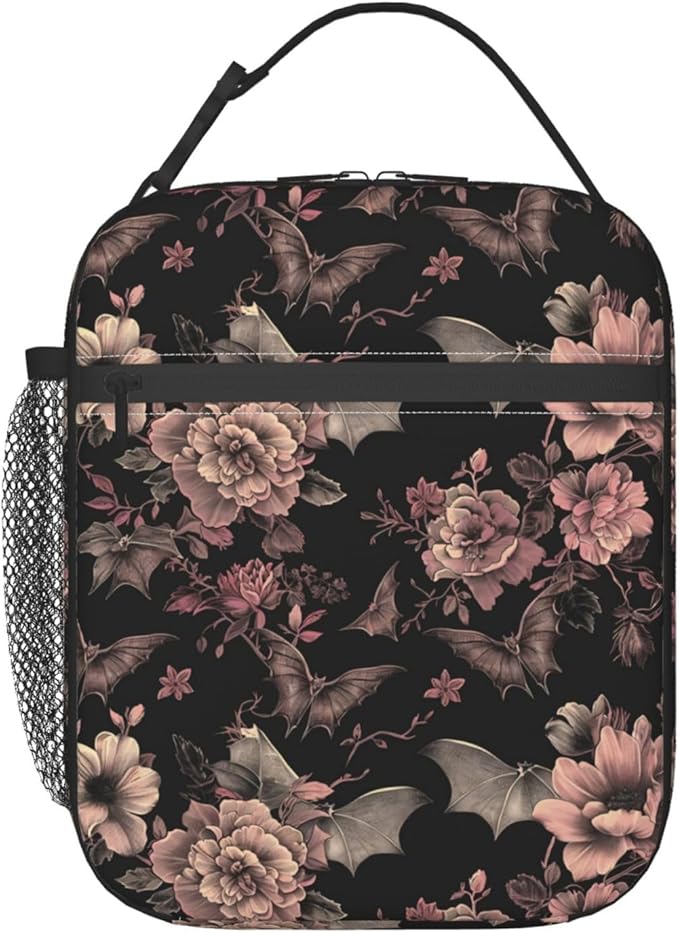 VANZEV Lunch Box for Adults Women Girls Boys Kids Goth Lunch Box Insulated Cooler Reusable Lunch Bag Container Gifts for Work Office Picnic Travel School
