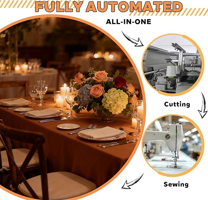 TWINPRET Rectangle Tablecloth 60 x 126 Inch, Brown Waterproof Washable Polyester Table Cloth - Stain & Oil Resistant Rectangular Table Cover for Banquet & Party (Fits 8 Foot Tables) [2 Pack]