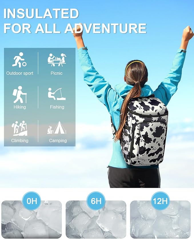 Capolo Cooler Backpack Insulated Waterproof for Women Men,36/45 Cans Lunch Backpack Coolers Leak Proof Soft Cooler Bag Ice Chest for Camping Beach
