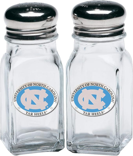Heritage Pewter North Carolina Salt and Pepper Shaker Set of 2 Bottles | Expertly Crafted Pewter Glass