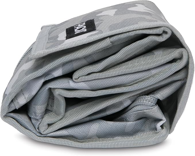 PackIt짰 Freezable Lunch Bag, Tonal Camo Gray, Built with EcoFreeze짰 Technology, Foldable, Reusable, Zip and Velcro Closure with Buckle Handle, Designed for Work Lunch and Fresh Lunch On the Go