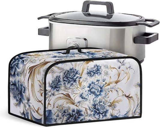 Slow Cooker Dust Cover Compatible for Hamilton Beach 6-8 qt Stain Resistant Decoration for Home and Kitchen Vintage Roses