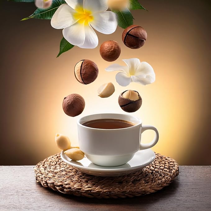 Fresh Roasted Coffee, Hawaiian Macadamia Nut Flavored Coffee, 5 lb, Medium Roast, Kosher, Ground