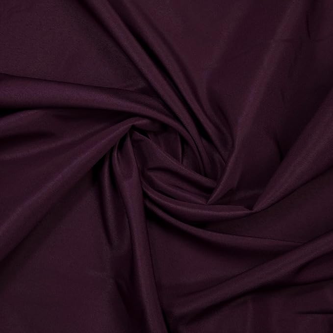 Gee Di Moda Fitted Tablecloth - 48 x 30 Inch Eggplant Floor-Length Fitted Table Cloth for 4 Foot Rectangle Table, Heavy Duty Washable Fabric for Parties, Dinner, Weddings, Baby Shower & Trade Show