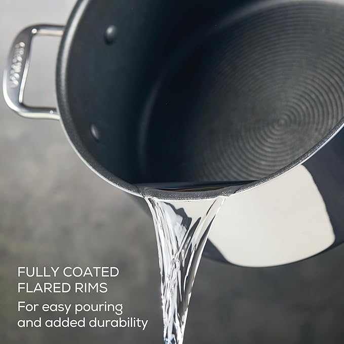 Circulon C1 Series Stainless Steel Nonstick Cookware Set - 11-Piece ??Induction Pots & Pans Set with ScratchDefense, Metal Utensil Safe