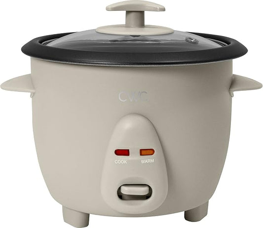 COOK WITH COLOR 6 Cup Rice Cooker 300W - Effortless Cooking and Perfectly, Cooks 3 Cups of Raw Rice for 6 Cups of Cooked Rice, Sand