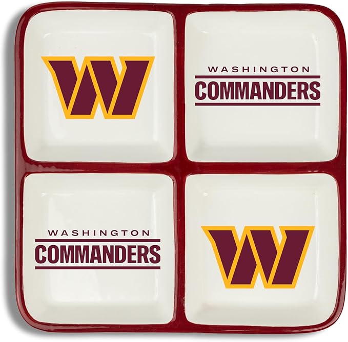 The Memory Company | Licensed NFL 4-Section Ceramic Plate