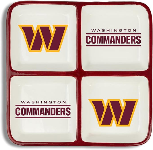 The Memory Company | Licensed NFL 4-Section Ceramic Plate