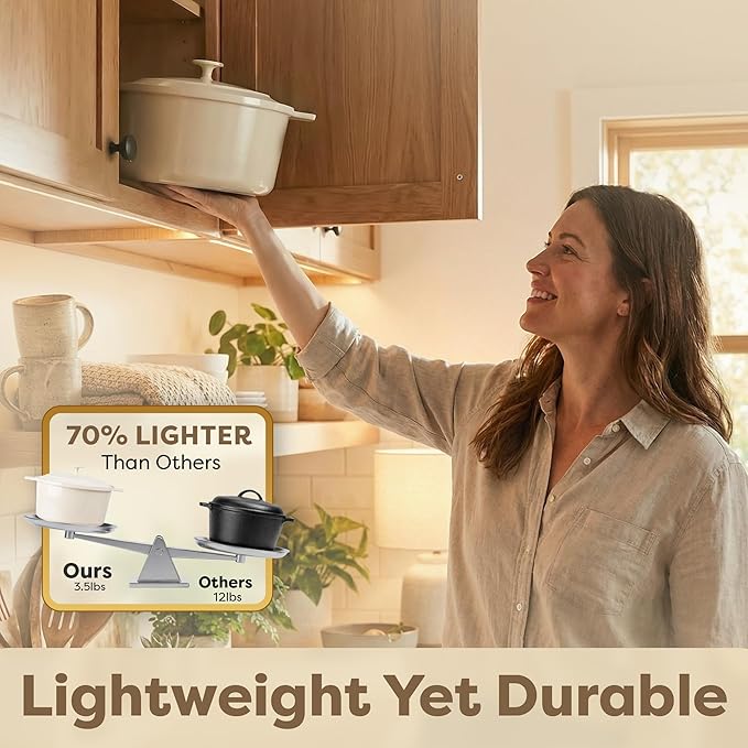 Gotham Steel 5 Qt Dutch Oven Pot with Lid, Nonstick Ceramic Dutch Oven Stock Pot, 10 in 1 Cooking Pots & Dutch Ovens for Bread Baking, Lightweight Oven & Dishwasher Safe ??Cream