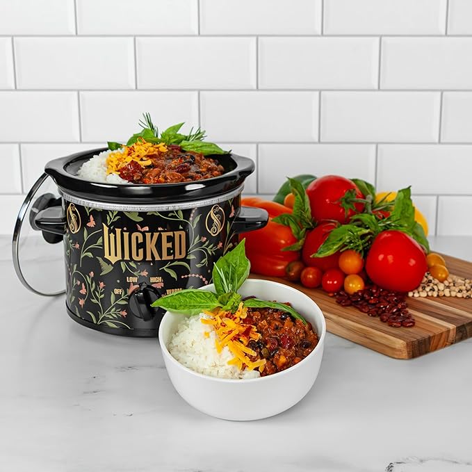 Uncanny Brands Wicked 2qt Slow Cooker - Small Kitchen Appliance