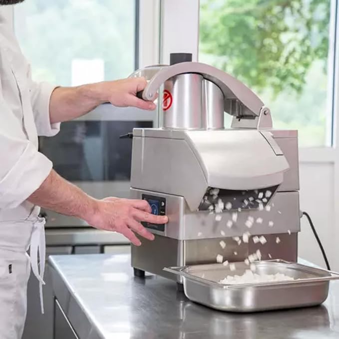 Sammic CK-35V Combination Food Processor, 5.8 Qt Bowl, Variable Speed, Reverse Function, Continuous Feed & Batch Modes, LED Digital Controls, 3 HP Motor, 120V, Stainless Steel