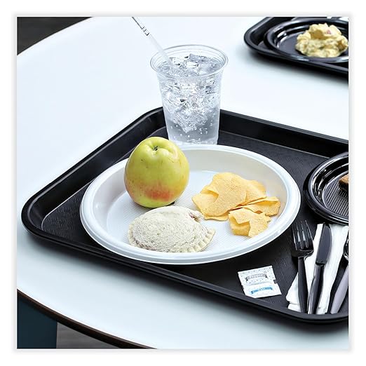 Boardwalk Hi-Impact Plastic Dinnerware, Plate, 10" dia, White, 500/Carton