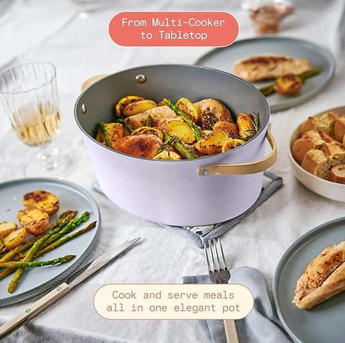 Beautiful 10-in-1 6 Qt Multi-Cooker with LED Digital Display ??Multi-Function Appliance for Rice, Steam, Slow Cook, Sear, Roast & Daily Meals, Nonstick Pot, Space-Saving Solution for Kitchen Cooking
