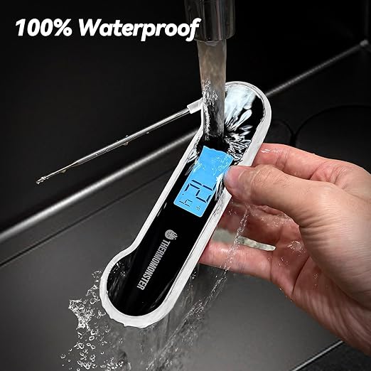 0.5 Sec Instant Read Meat Thermometer Digital with 짹0.5??Precision, Food Thermometer for Cooking Kitchen Gadgets, Oven Grill Candy BBQ Essentials Accessories, Gifts for Him Dad Men Birthday, White