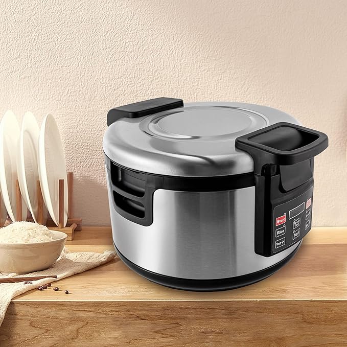 20Qt Commercial Rice Warmer, 110W Big Rice Warmer with Non-stick Inner Pot, 104-176??Adjustable Temperature Portable Rice & Food Warming Bowl for Restaurant, Hotel(NOT Cooker)