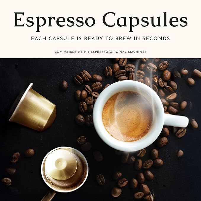 Segafredo Zanetti Espresso Capsules ??Aluminum Pods for Nespresso Original Machines ??Medium Roast Premium Espresso with a Sweet Aroma ??Subtle, Intensity 9 ??Sinfonia, 10 Count (Pack of 4)