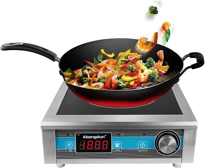 Commercial Grade Countertop Burner 1800 W /120V Commercial Induction Cooktop 9 Inch Heating Coil Hot Plate