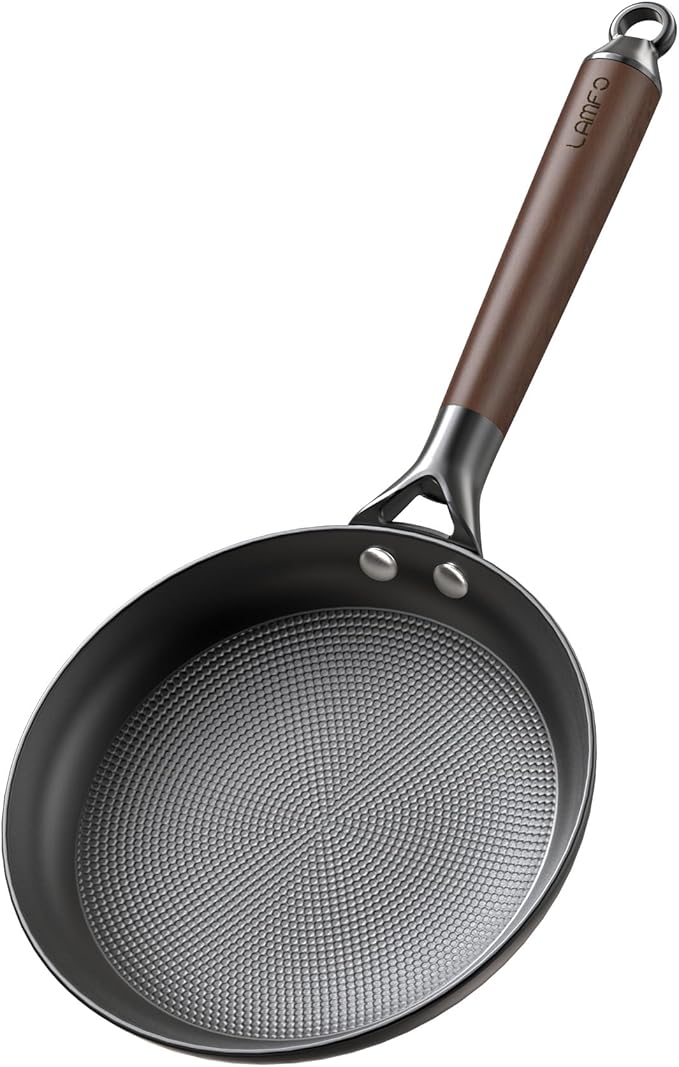8" Cast Iron Skillets, Non Stick Frying Pan with Removable Handle, Oven & Dishwasher Safe Cooking Pan Compatible with All Stovetops