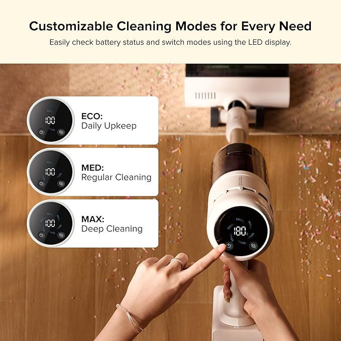 roborock H60 Hub Cordless Stick Vacuum Cleaner with Auto-Empty Dock, 115AW Suction for Carpets and Hard Floors, Vacuum Cleaners with 60-Min Runtime, Anti-Tangle Brush, 140째 Green LED Dust Detection