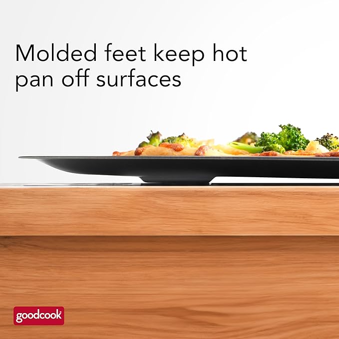 GoodCook AirPerfect Nonstick 16??Pizza Pan ??Pizza Tray for Oven, Perforated Round Pizza Pan, Carbon Steel Baking Pan, Homemade, Frozen & Leftover Slices