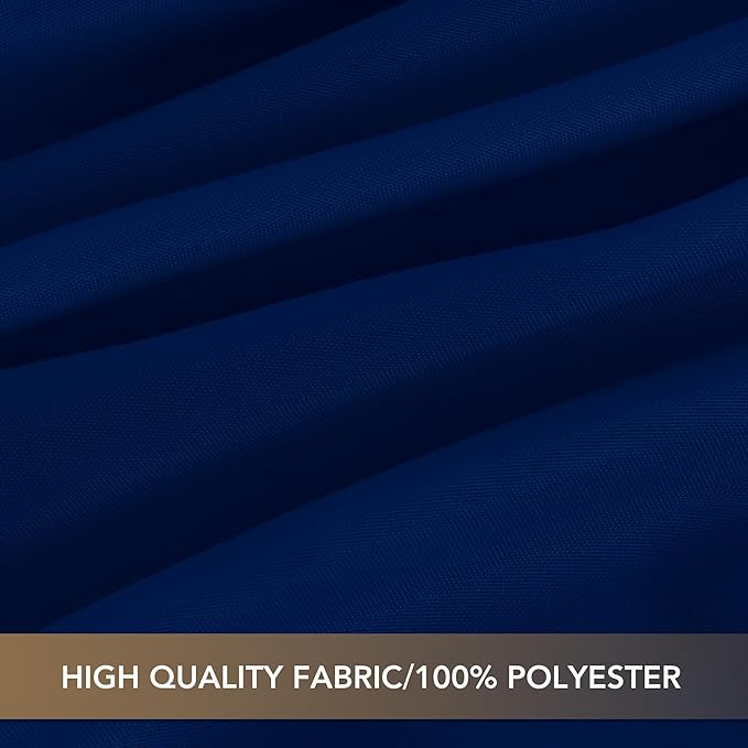 sancua Navy Blue Round Tablecloths 70 Inch, 6 Pack - Circle Fabric Cloth Table Cloths for Wedding Party Banquet Birthday, Washable Polyester Table Cover (Fit 20-58 Inch Tables)