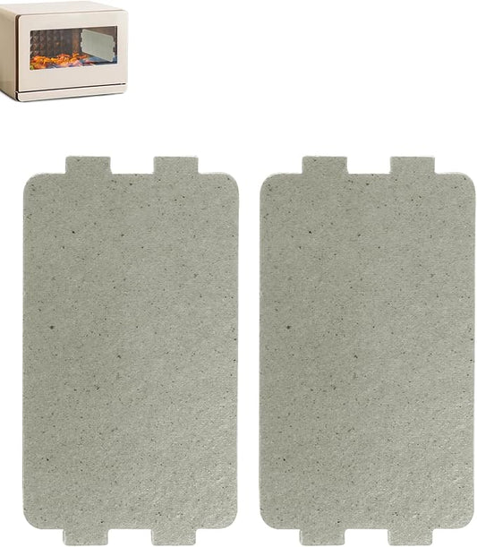 2 PCS Waveguide Cover, Universal Microwave Oven Mica Plate Sheet, 117mm X 64mm, Replacement Accessory for Home Kitchen Office