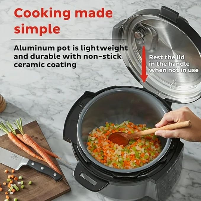 Instant Pot 8Qt Chef Series ??7-in-1 Multi-Cooker: Pressure, Slow, Rice & More ??Easy Meals Fast