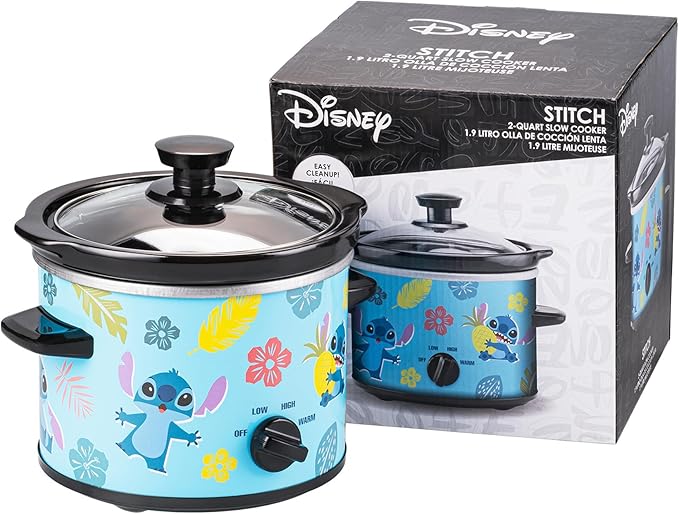 Uncanny Brands Disney Lilo & Stitch 2qt Slow Cooker - Small Kitchen Appliance