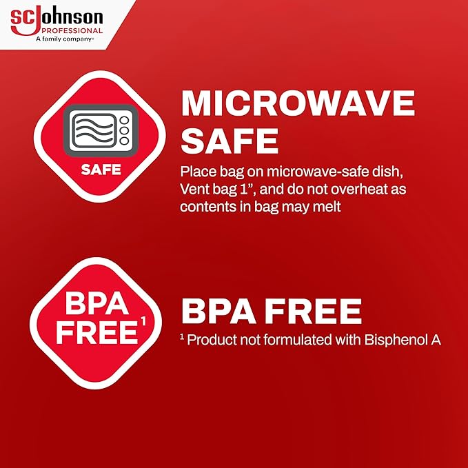 SC Johnson Professional Ziploc Brand Food Storage Freezer Bags, 1 Gallon Freezer Bags, Ziploc Brand Bags, Commercial Pack, 250 Count Box, for Professional Use Only